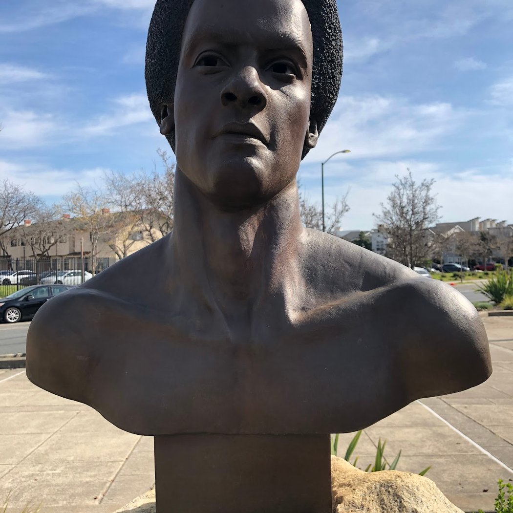 Dr. Huey P. Newton sculpture 2