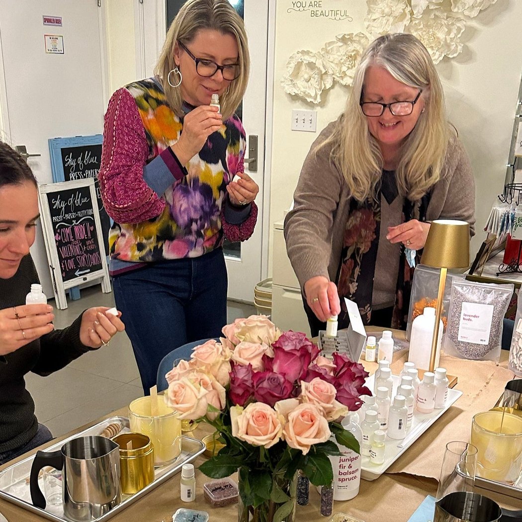 Wick & Sip: A Galentine's Day Candle-Making Pajama Party 1