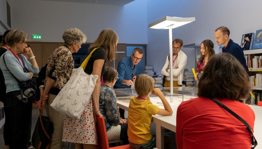 Visite de la bibliothèque