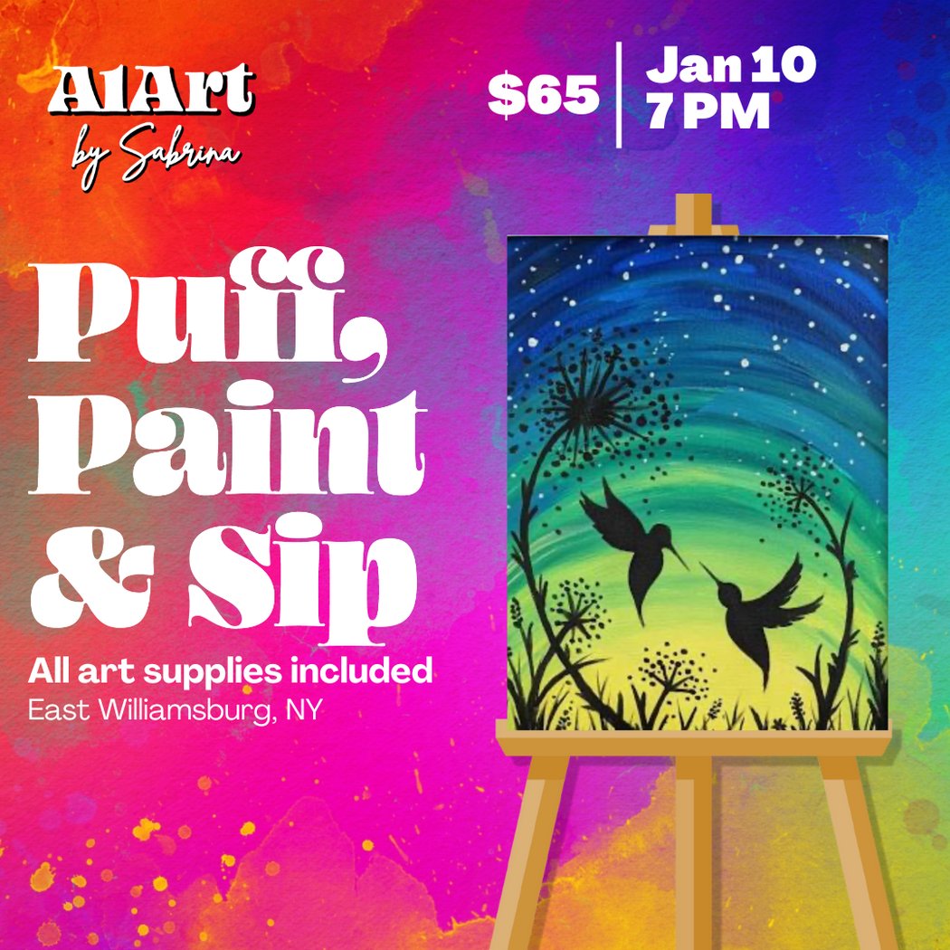 Puff, Paint and Sip Art Studio 1