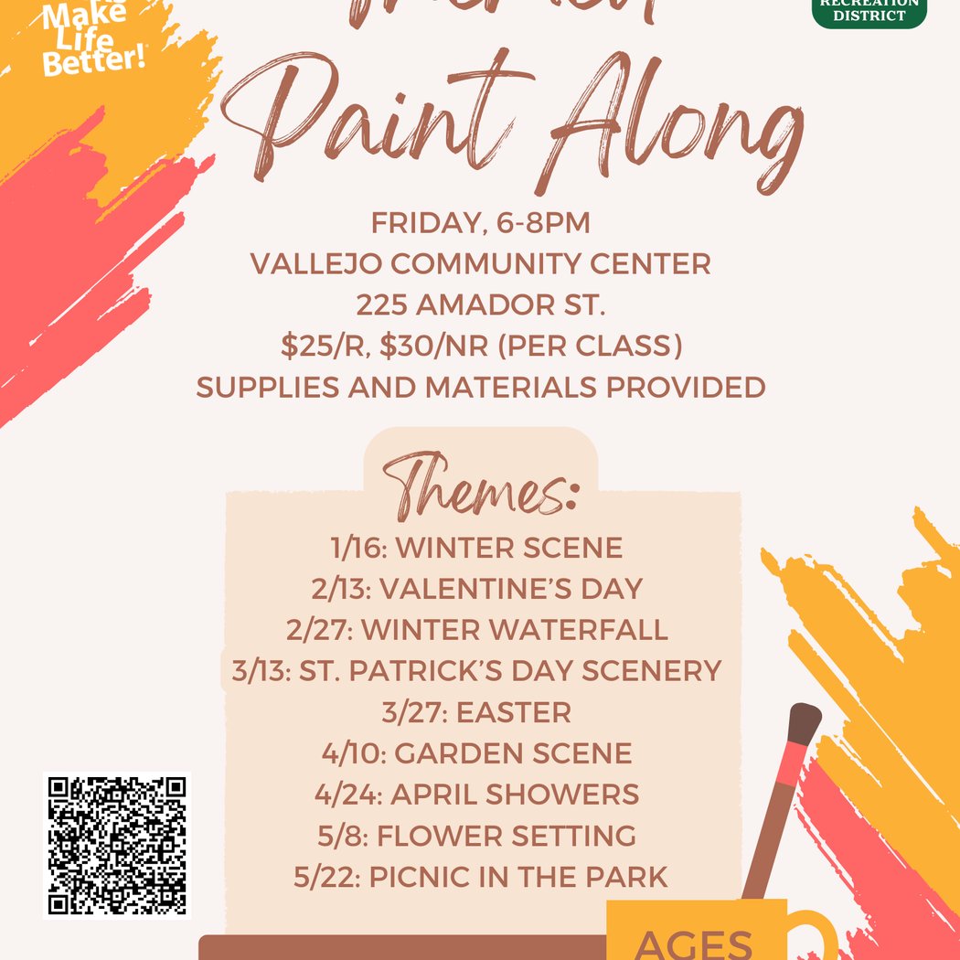 Themed Paint Along: Garden Scene 1