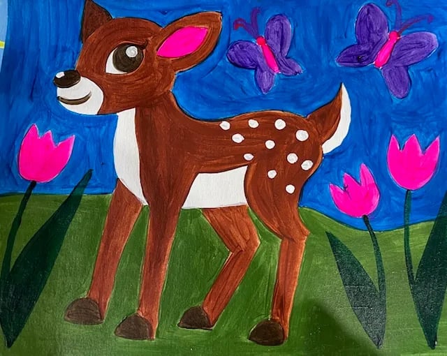 Baby Deer - Painting pARTy for Kids 1