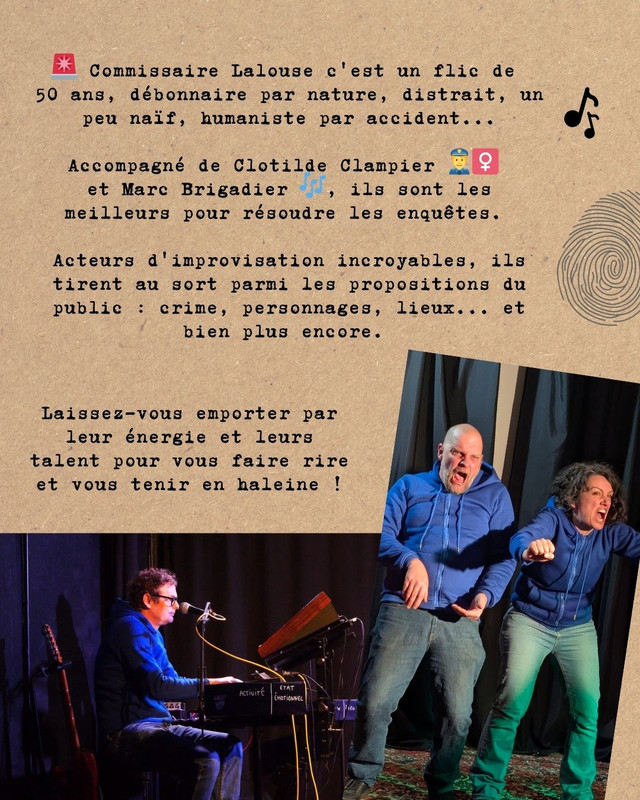 Soirée théâtre d'improvisation Les Georgettes - Commissaire Lalouse 3