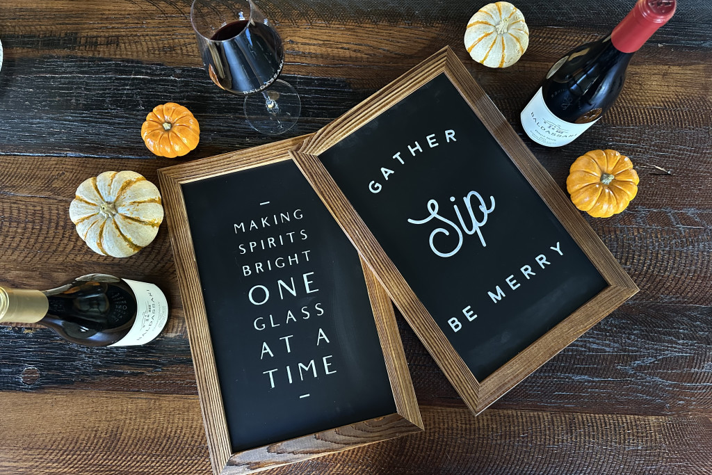 Sign Painting at Baldassari Wines 1