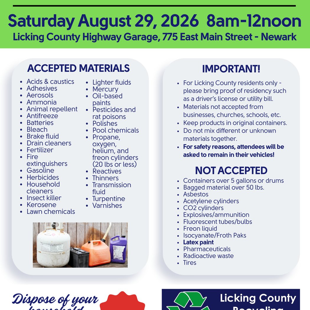 Licking County Household Hazardous Waste Collection Day 1