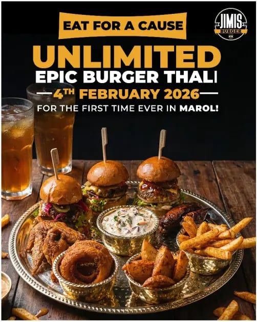 The Unlimited Epic Burger Thali - Let’s eat for a cause 1