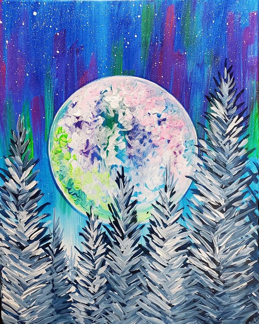 Bright Moon Through the Trees 1