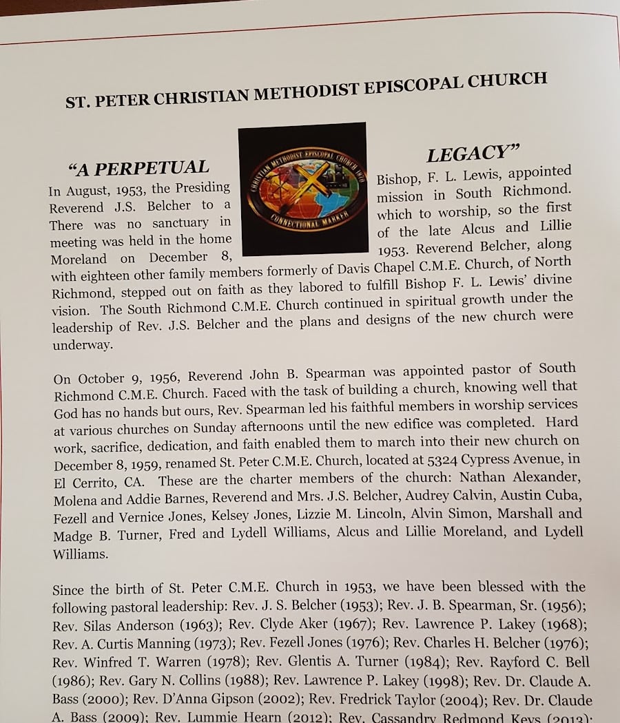 Education, Charity, Activism: the History of St Peter CME 2