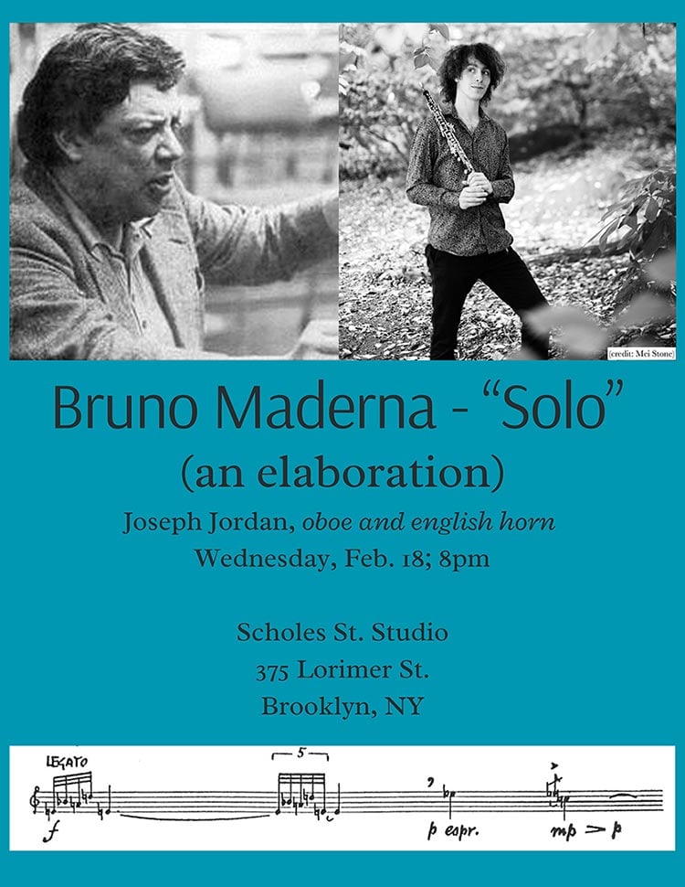 Joseph Jordan Bruno Maderna - Solo (elaboration) 1