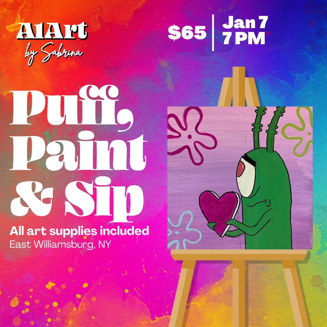 Puff, Paint and Sip Art Studio 1