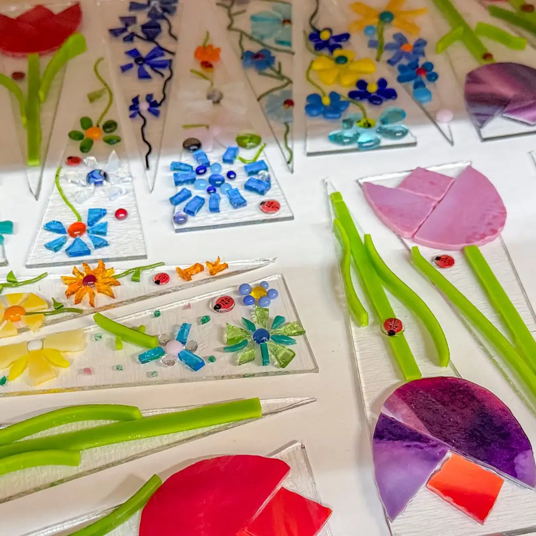 Fused Glass Flowers 1