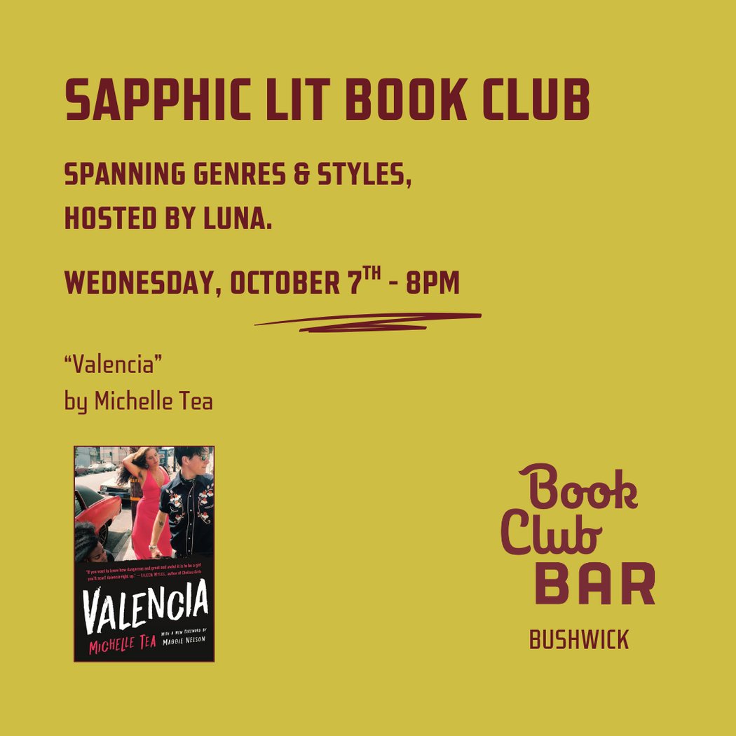 Sapphic Lit Book Club: "Valencia" by Michelle Tea