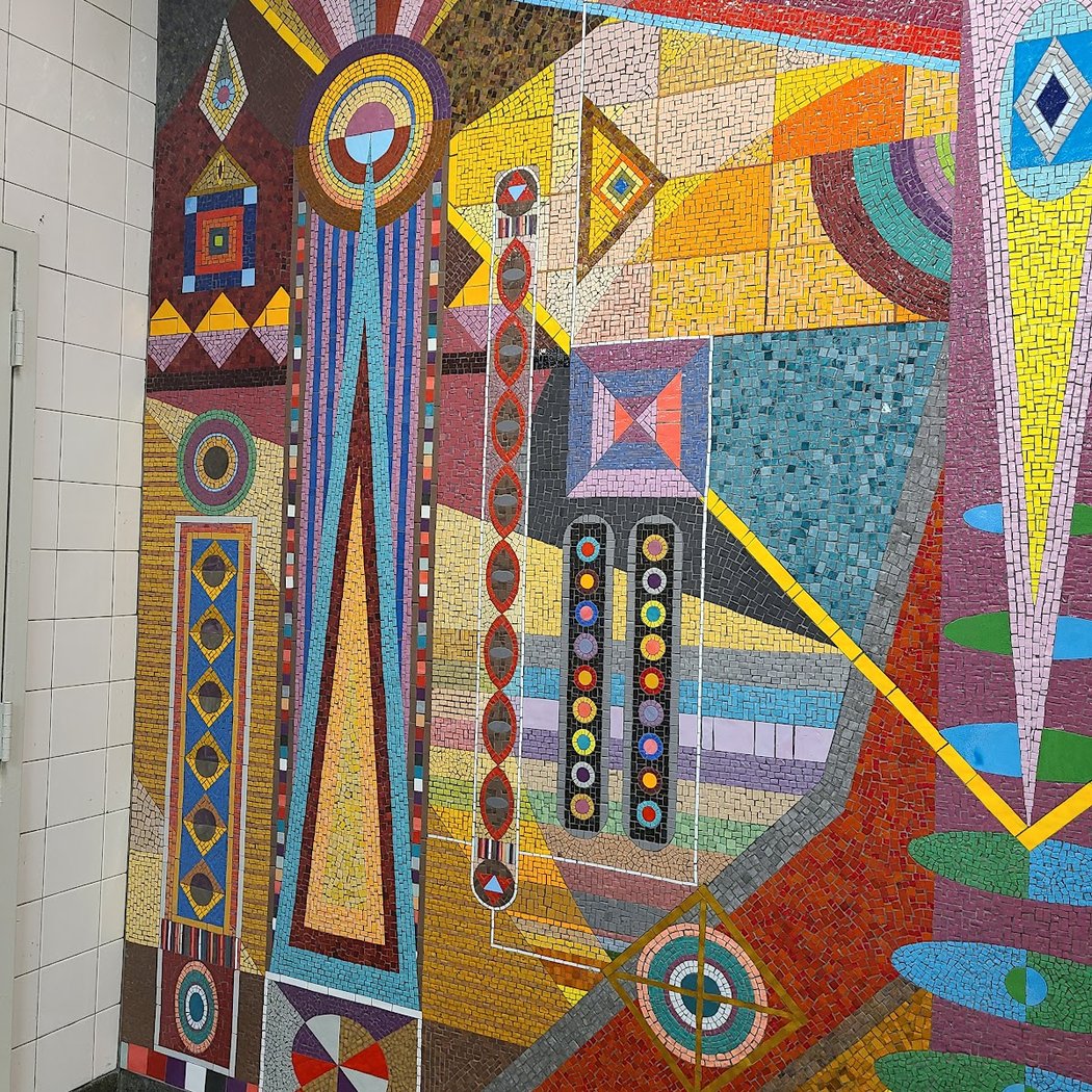 Hilma's Ghost Mosaic Art Installation 2