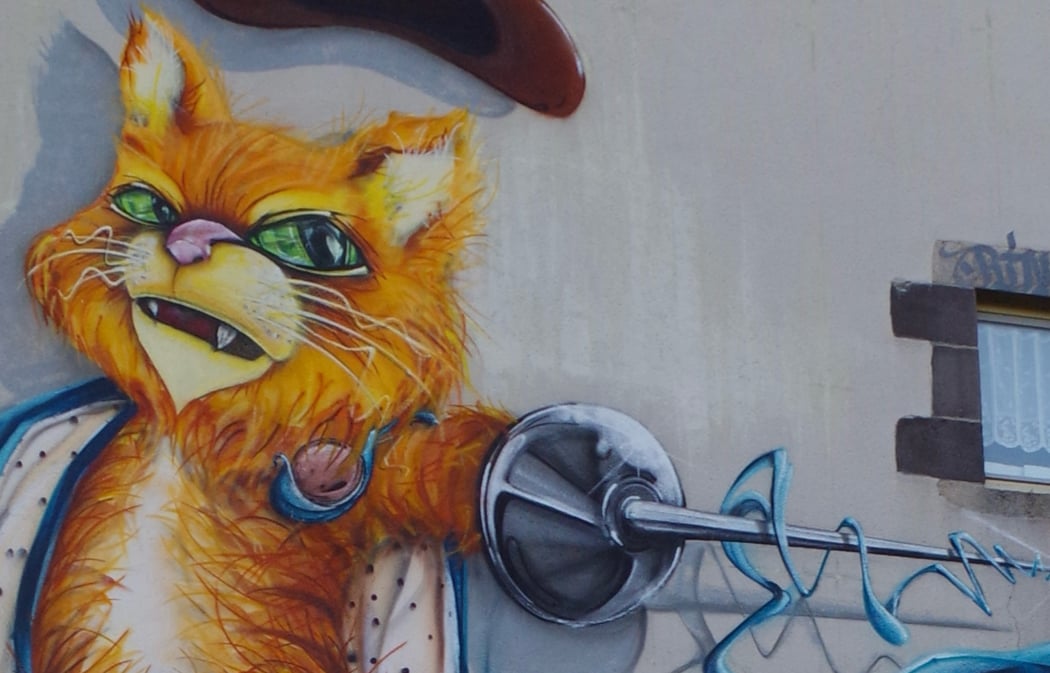 Oeuvre Street-art Le Chat BOTTÉ par RINO 3