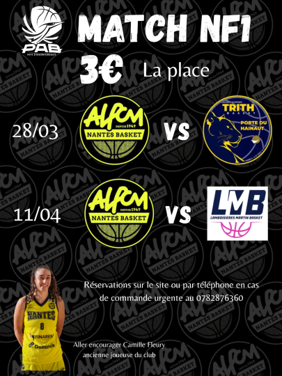 Places au tarif club pour soutenir l’ALPCM 1