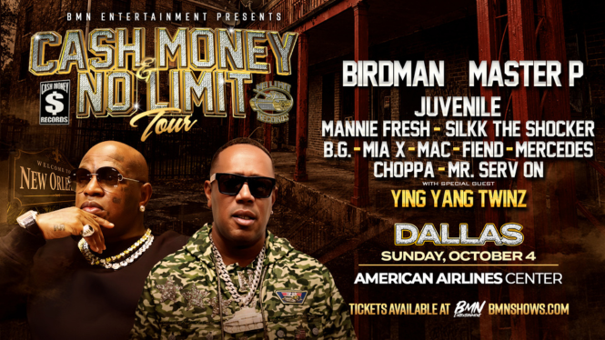 Cash Money & No Limit Tour: Master P, Birdman, Juvenile & Mannie Fresh