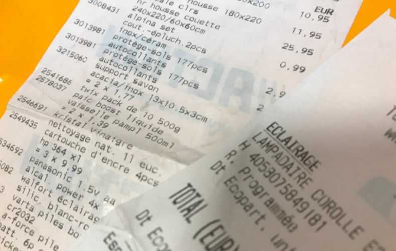 L’aventure du ticket de caisse 1