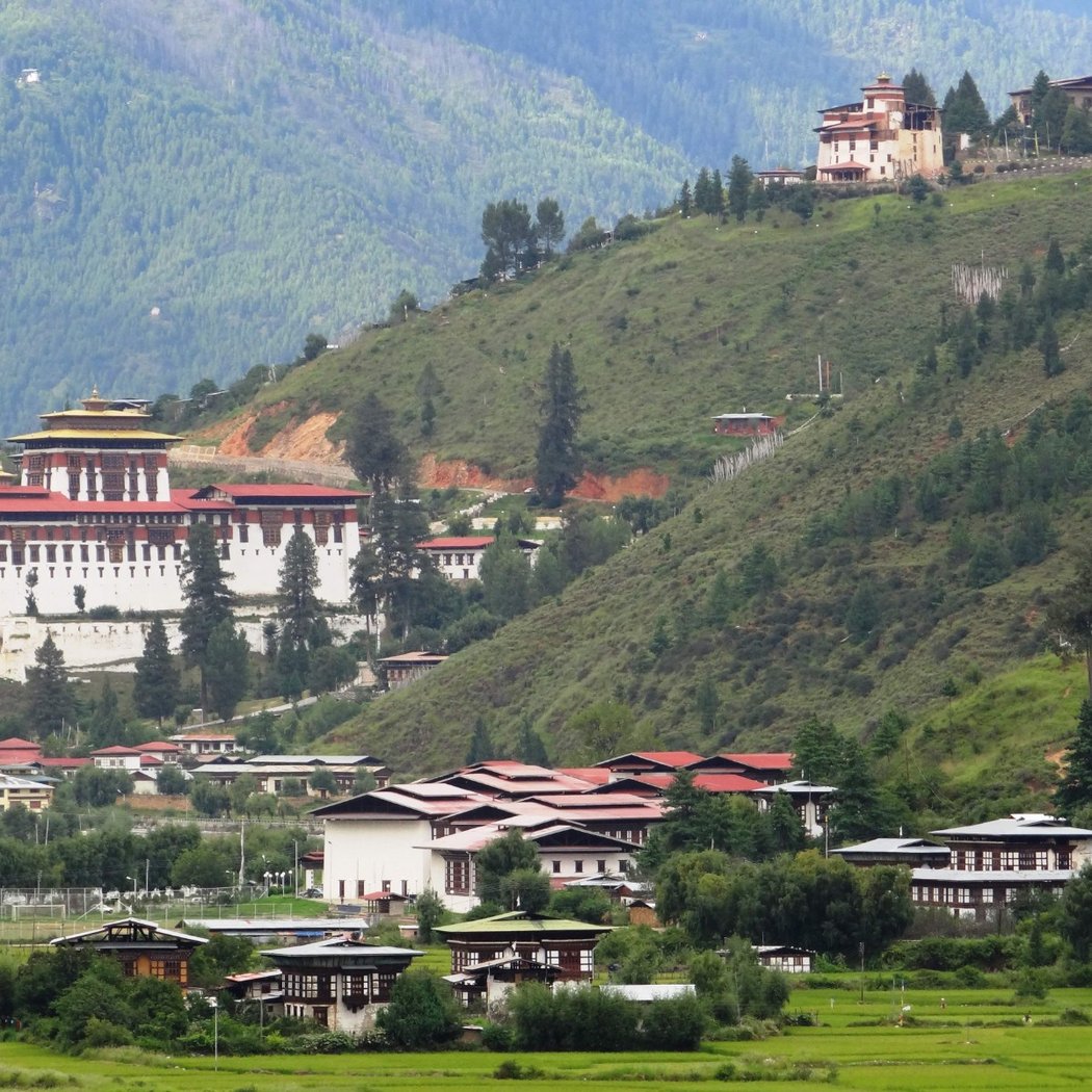 Paro Airport Bird's Eye View Point 3