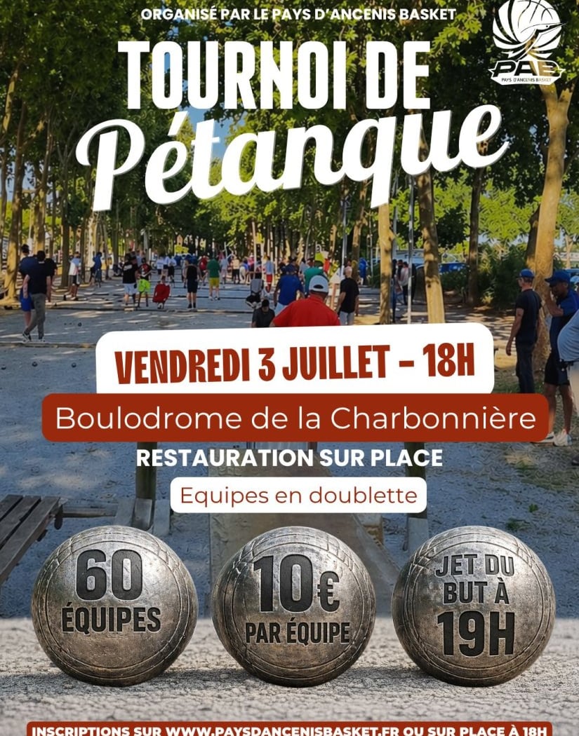 Tournoi de pétanque nocturne