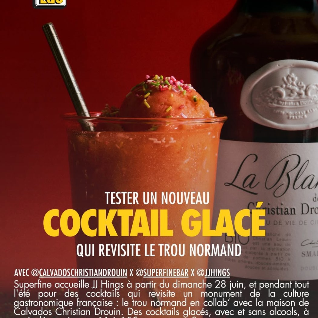 Superfine x JJ Hings revisite le calvados