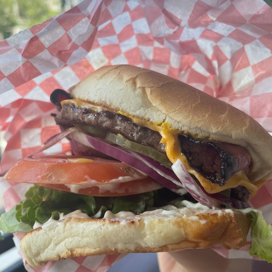 Ahn's Quarter Pound Burger 1