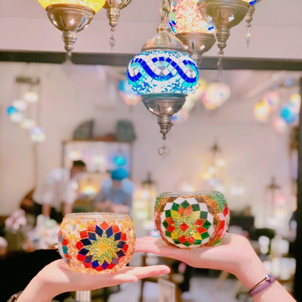 Mosaic Lamp Workshop in Bergen 2