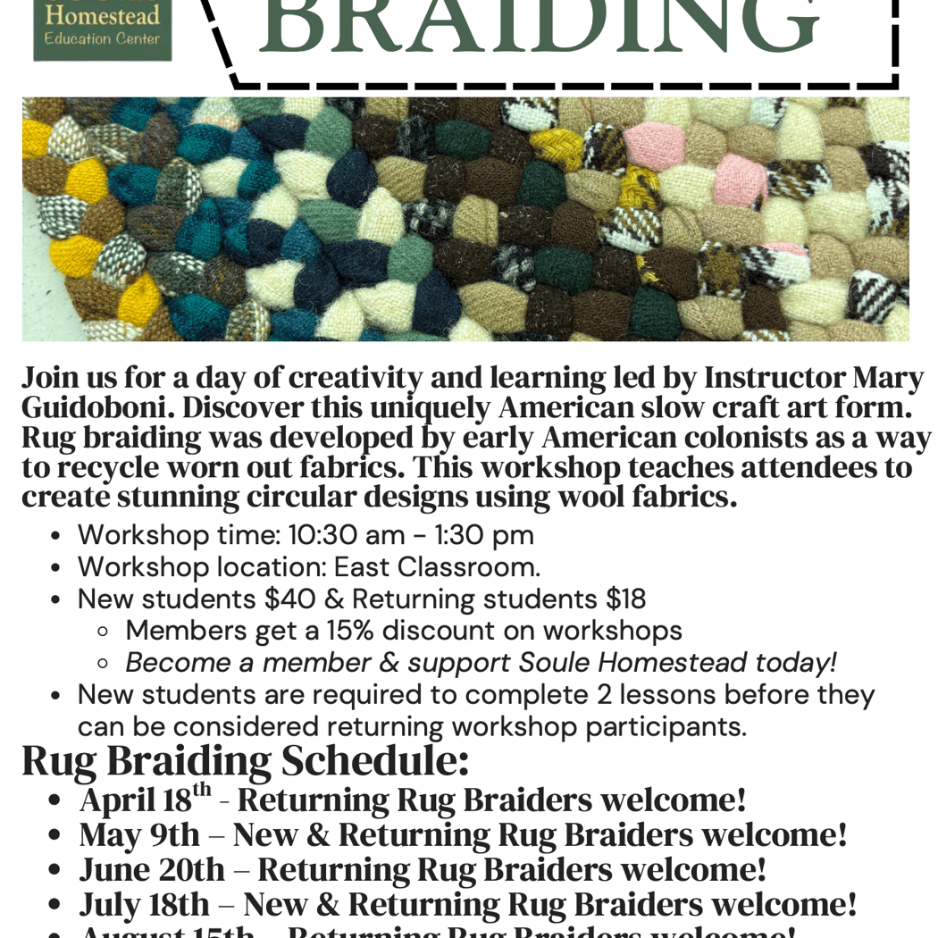 Rug Braiding Workshop 3