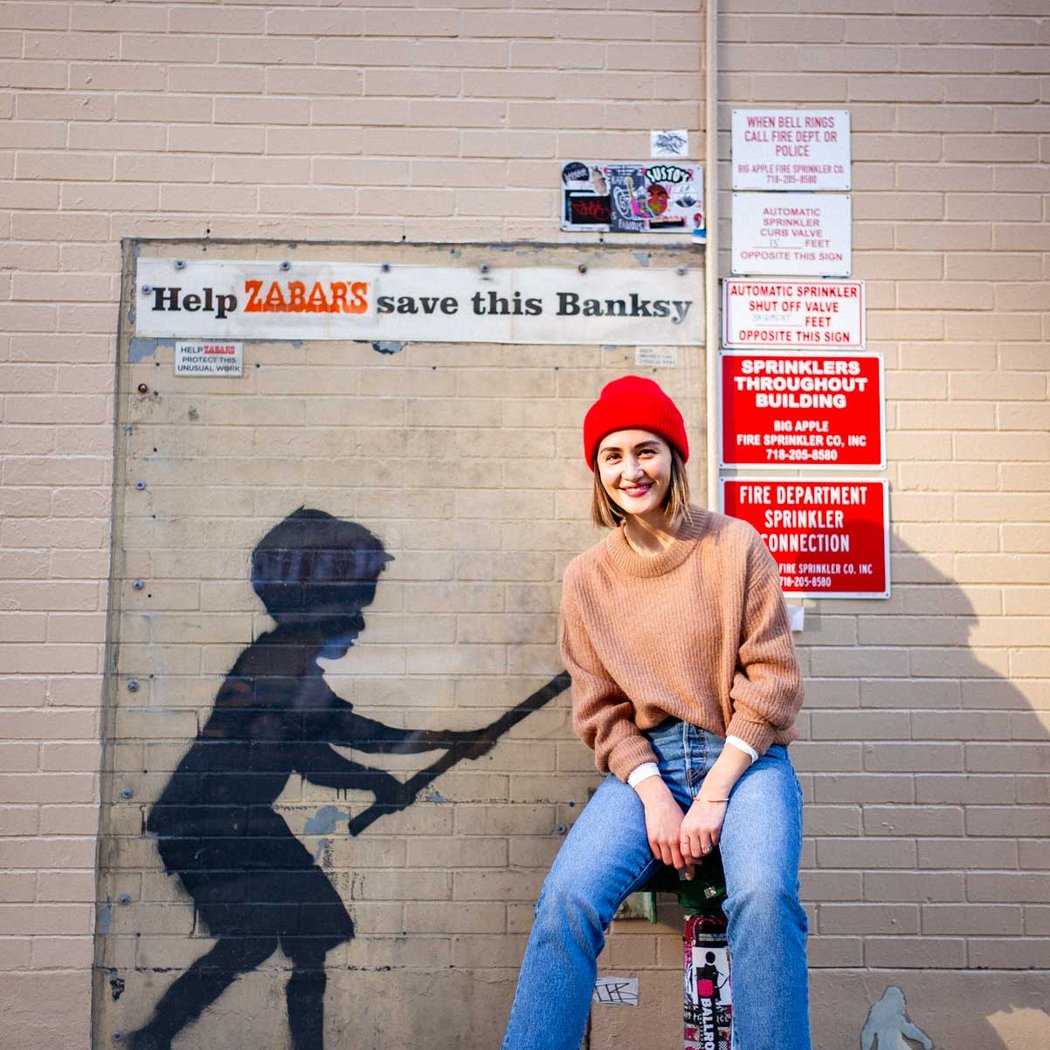 Banksy "Hammer Boy" Mural 3
