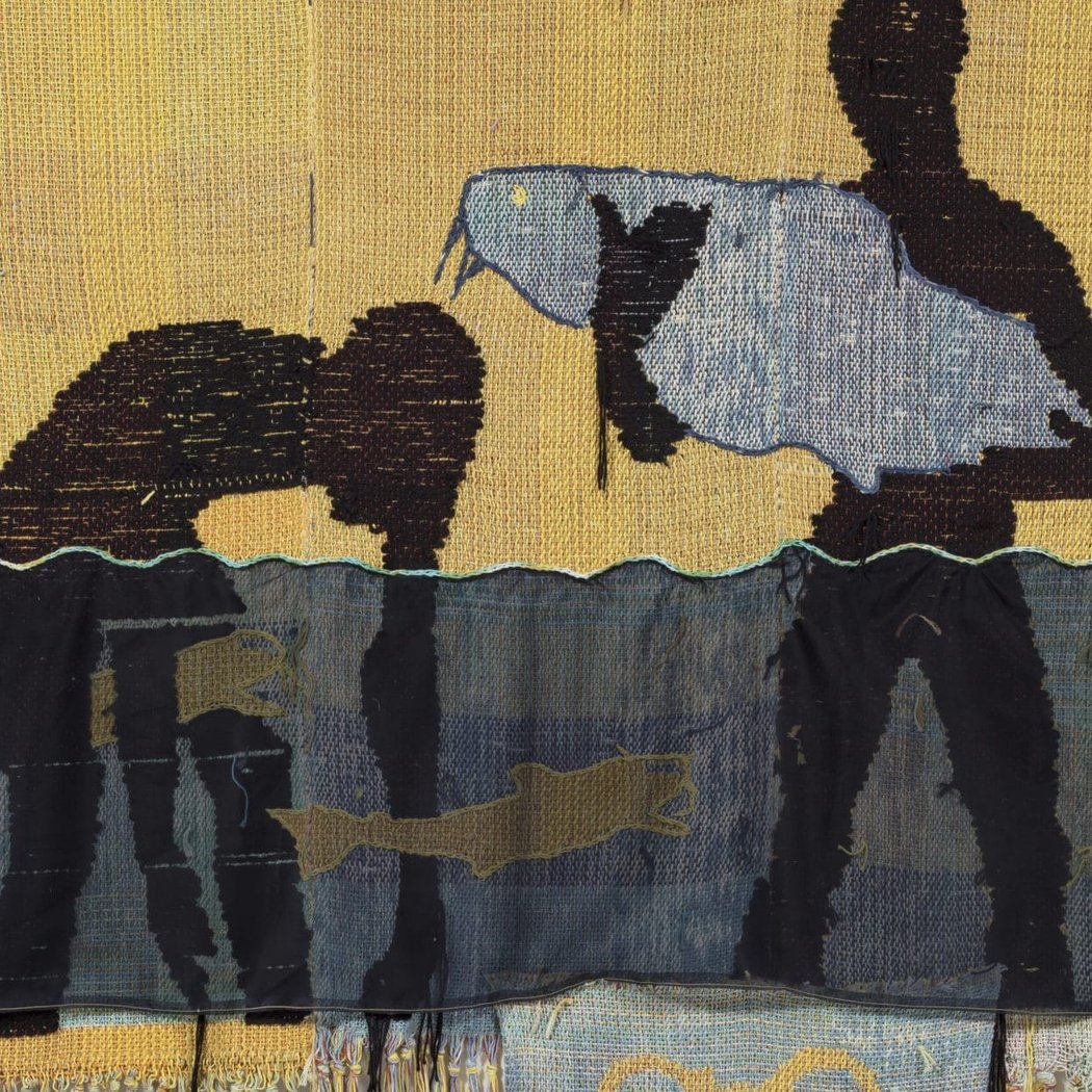 Diedrick Brackens: gather tender night 4