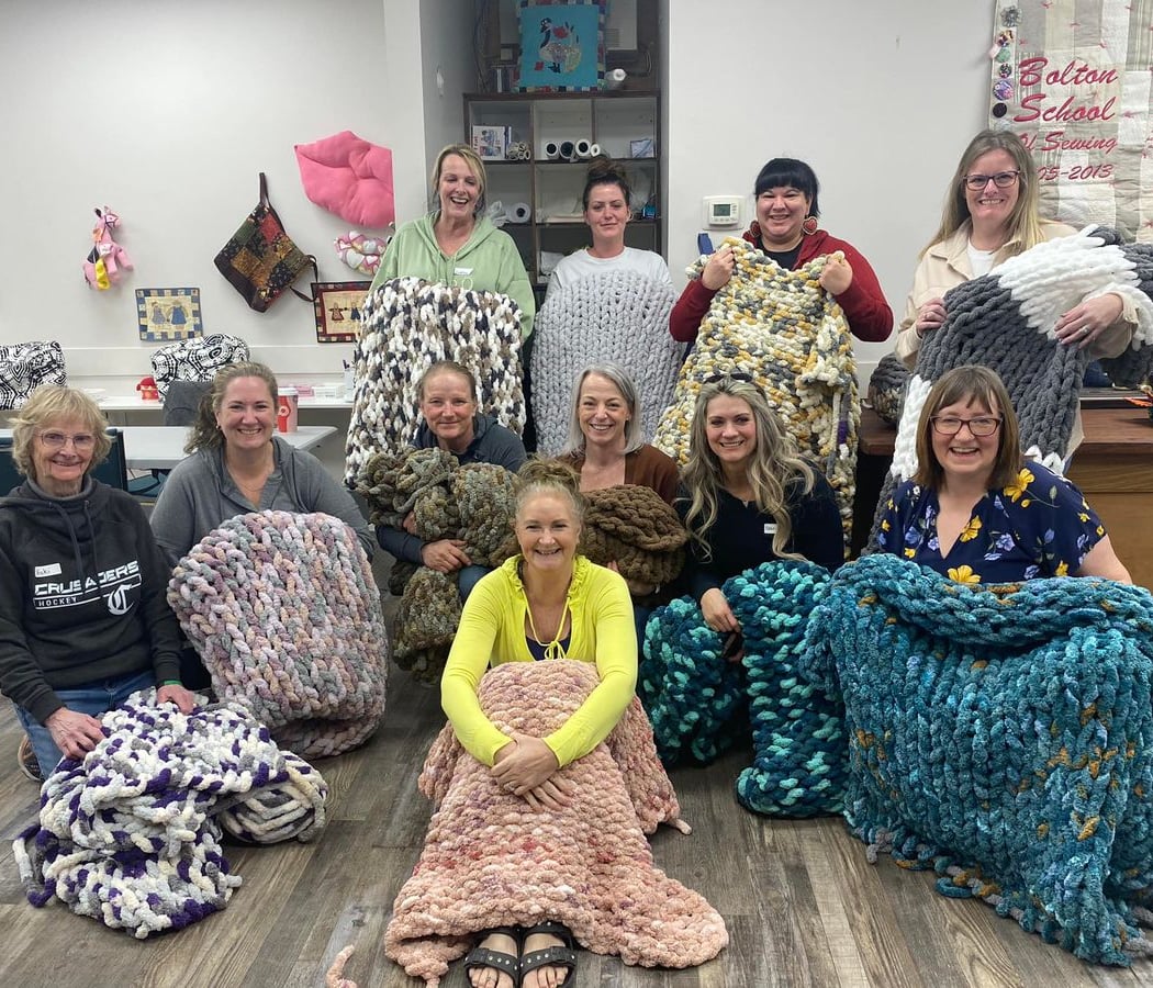 Chunky Knit Blanket Workshop 2