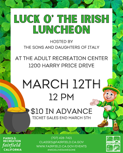 Luck O the Irish Luncheon 1