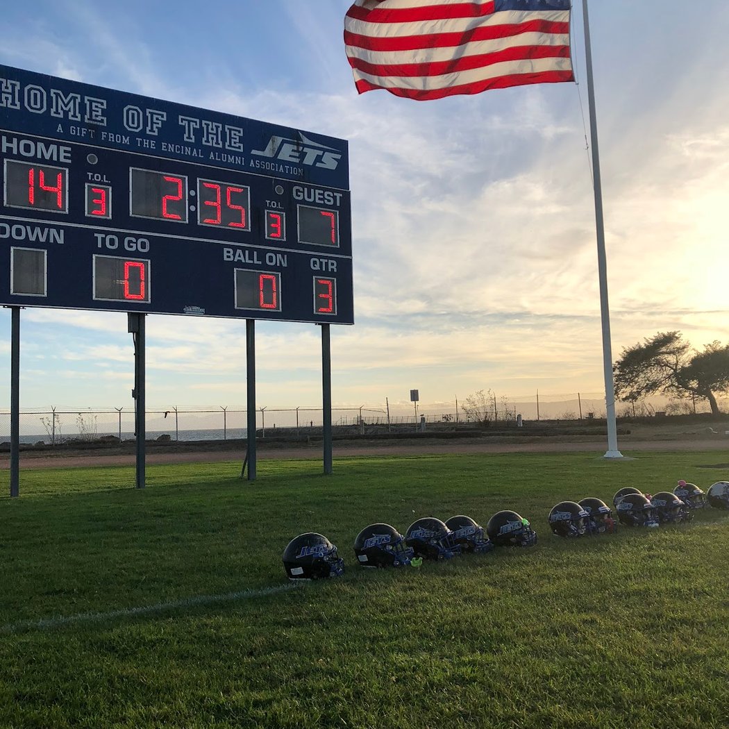 Ribbon-cutting ceremony for Encinal High School athletic field 3