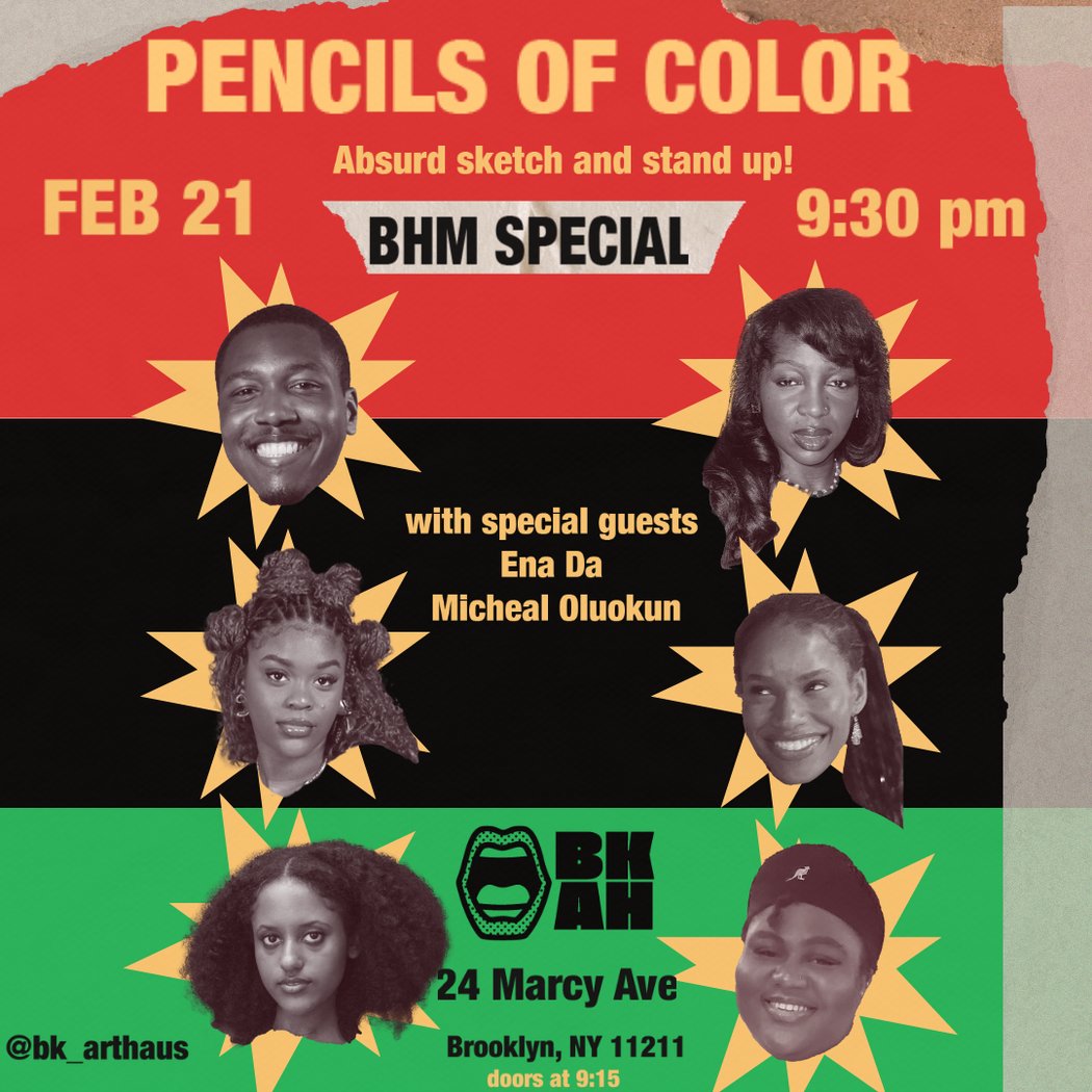 Pencils of Color Sketch Comedy Night 1