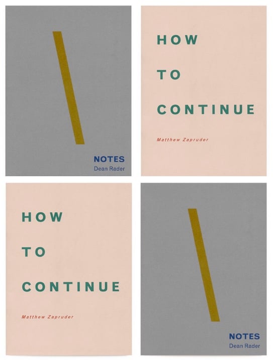 Dean Rader with Matthew Zapruder 1