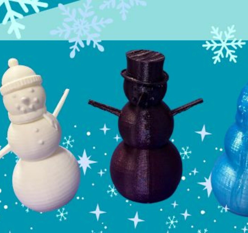 3D Printing Snowman Fun 1