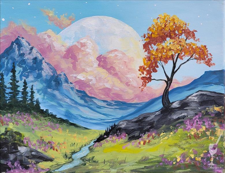 Hillscape at Dusk 1