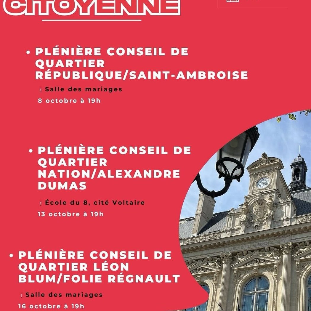 PLÉNIÈRE CONSEIL DE QUARTIER NATION / ALEXANDRE DUMAS 2