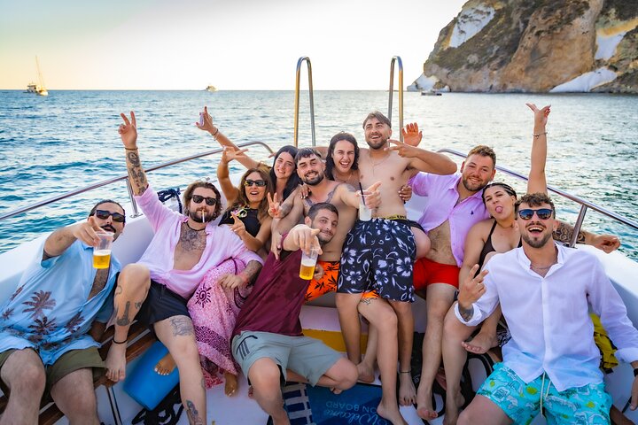 Aperitif on a boat at sunset 2