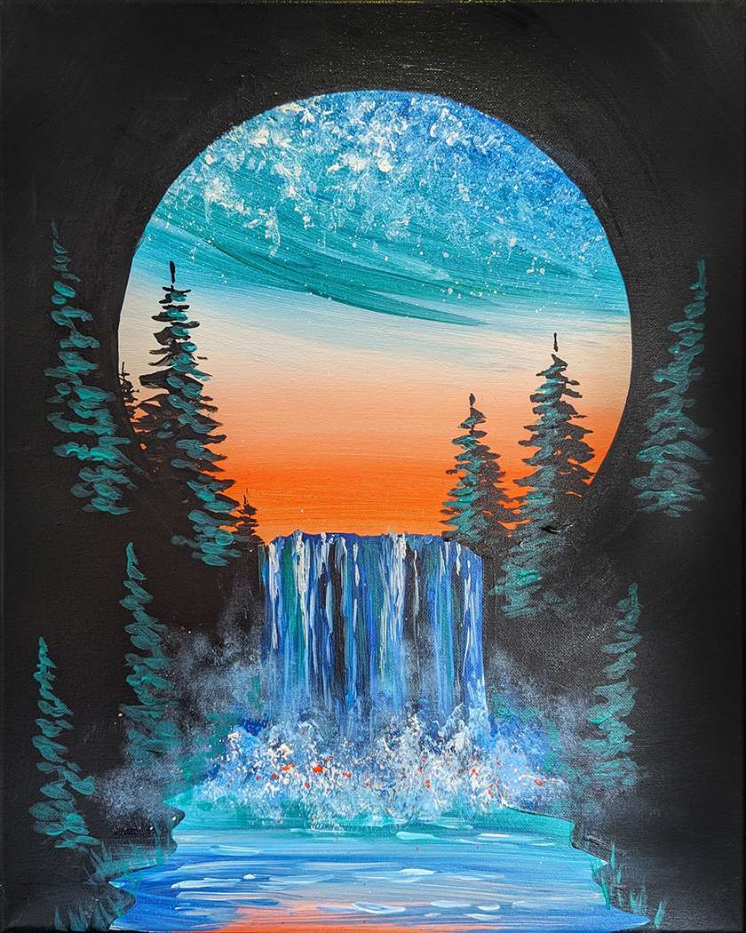 Sunset Waterfall 1