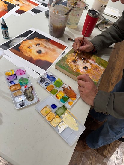 Adult Mixed Media Painting Class 1