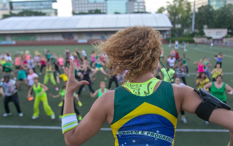 Zumba au parc de la petite ceinture du 13e 1