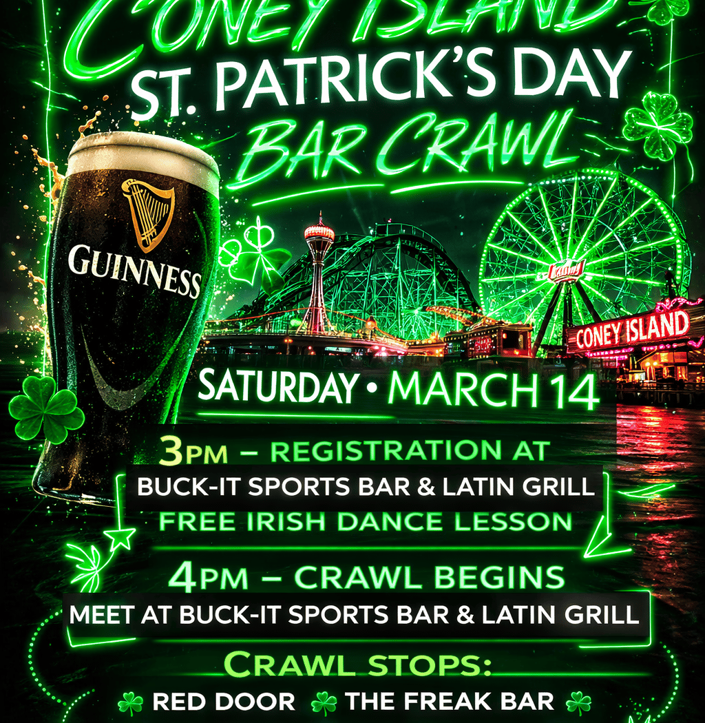 Coney Island St. Patrick's Day Bar Crawl 1
