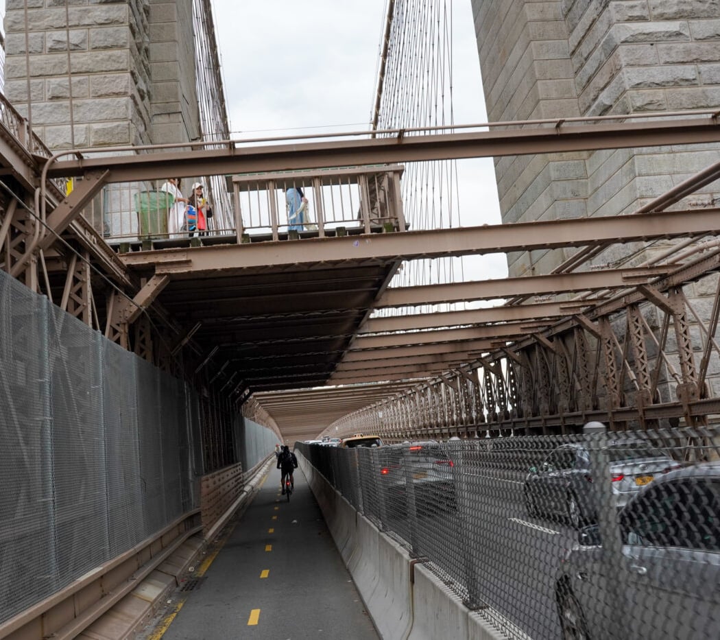Brooklyn Bridge Bike Lane 1