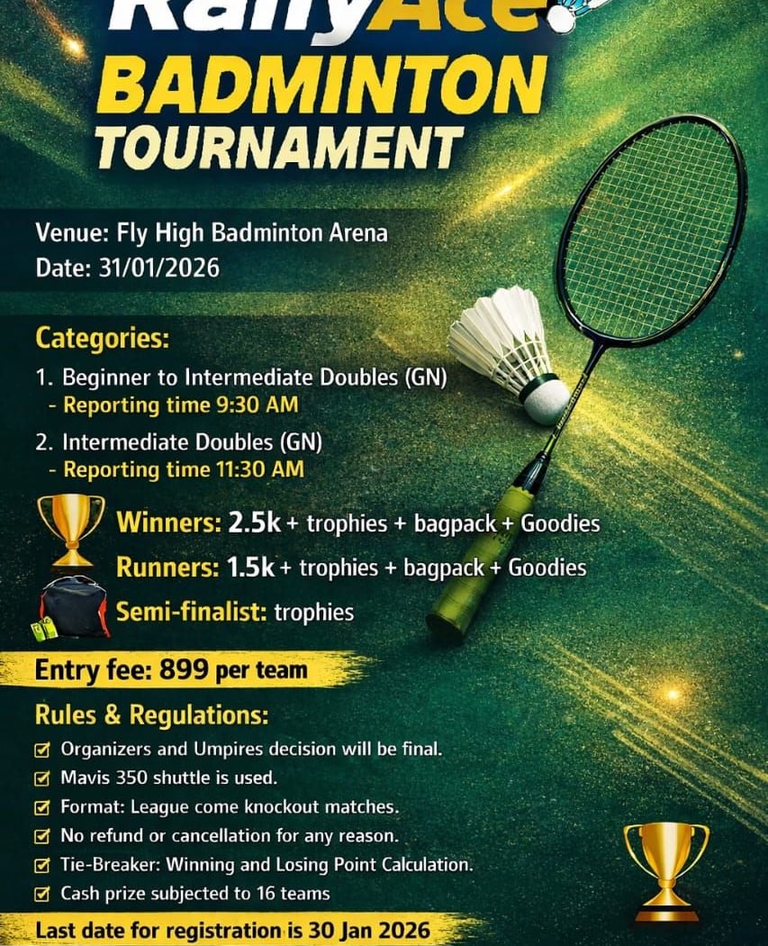 RallyACE Badminton Tournament 1