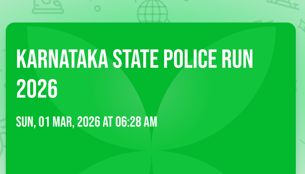 Karnataka State Police Run 2026 1