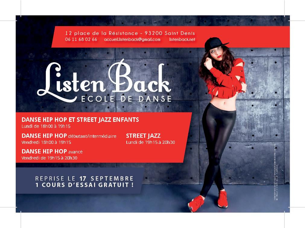 Ecole De Danse Listenback Promotion 10 % Du 10 Septembre Au 22 Septembre 1