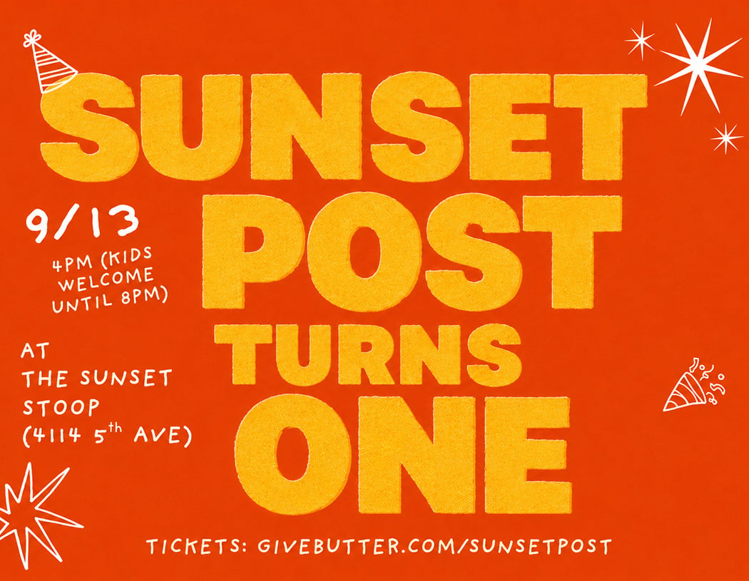 Sunset Post First-Birthday Fundraiser