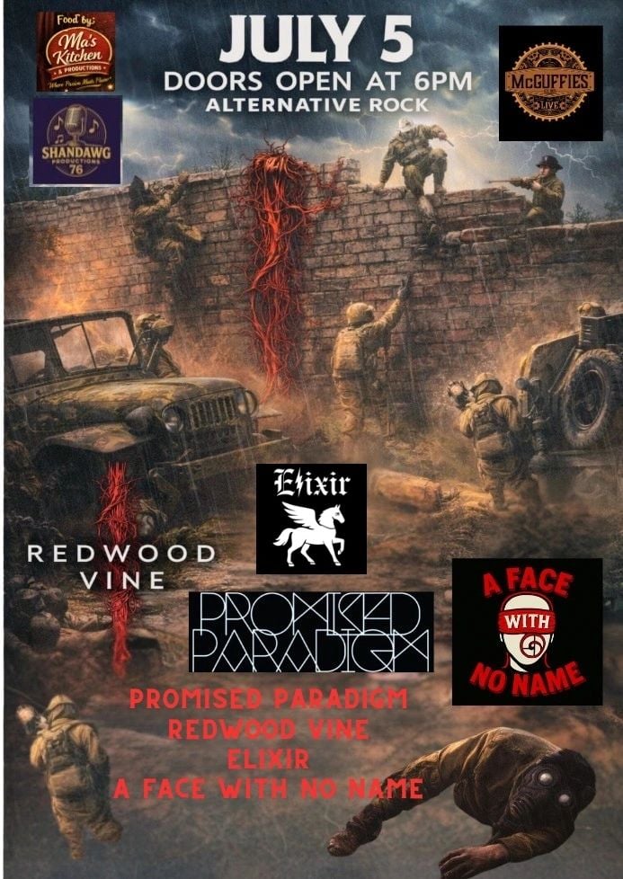 Redwood Vine with Promised Paradigm, A Face With No Name & Elixir (Alternative Rock Originals) 1
