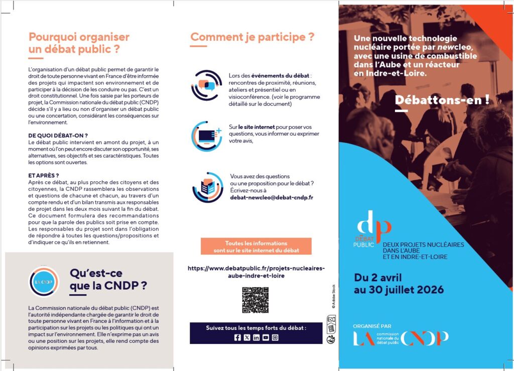 Réunion d'ouverture du débat public sur les projets de newcleo 1