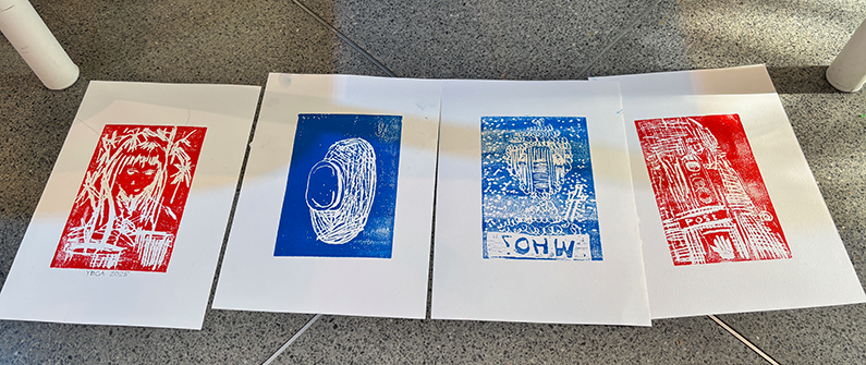 Free Art Workshop: Relief Print 2